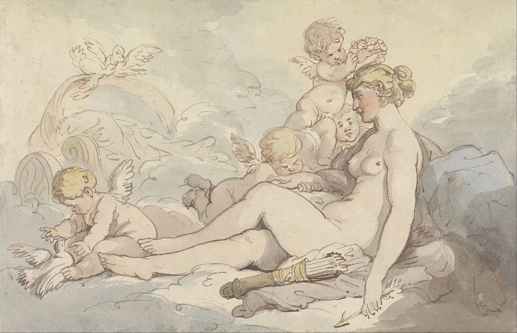 Venere incoronata da Cupido